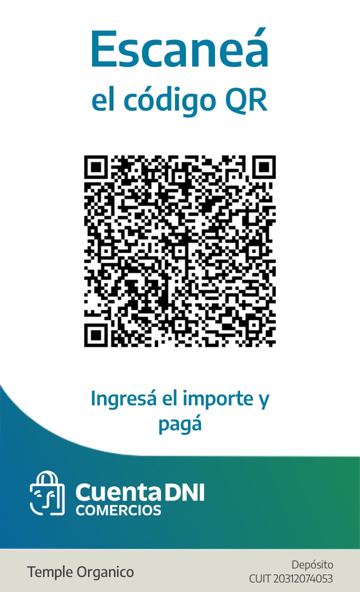 Pagar Con Cuenta DNI En TEMPLE ORGANICO Tienda De Alimentos Organicos Y Agroecologicos, descuentos de 20 y 30%